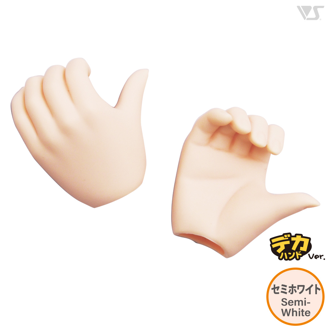 ドルポ限定★DDII-H-10B-SW ハンドパーツ(デカハンド)/セミホワイト