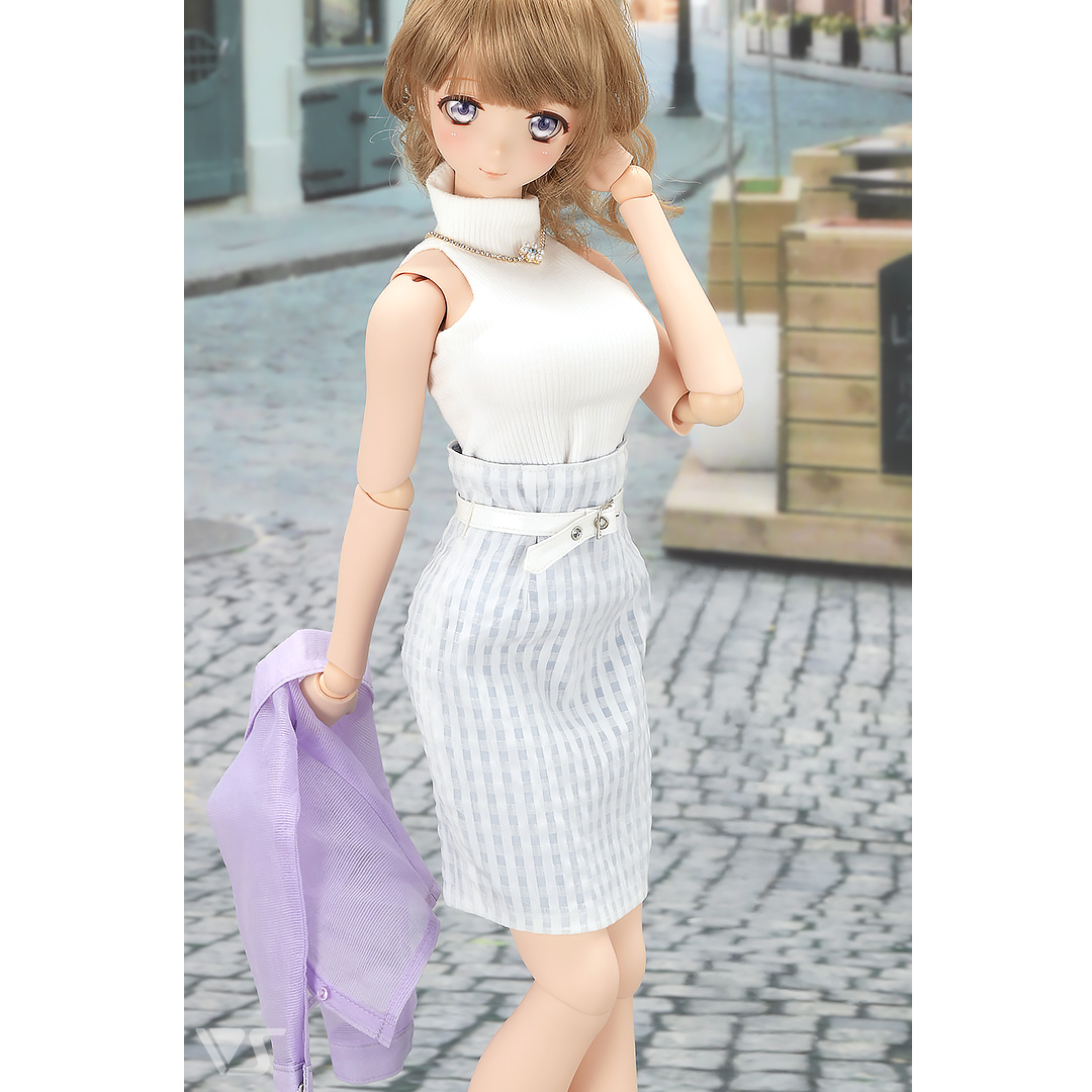 DD2.0（DD-f3）-B-L-SW 上半身パーツ-L胸 / セミホワイト