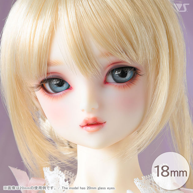 HGグラスアイ 18mm Smoky Blue with White line