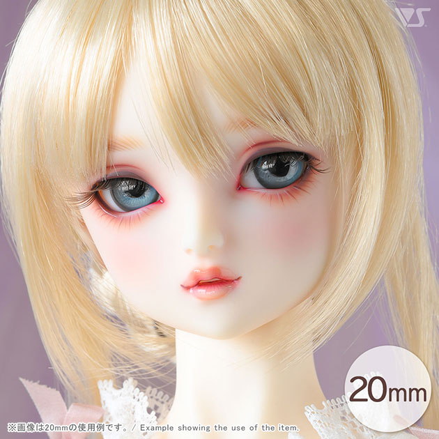 HGグラスアイ 20mm Smoky Blue with White line