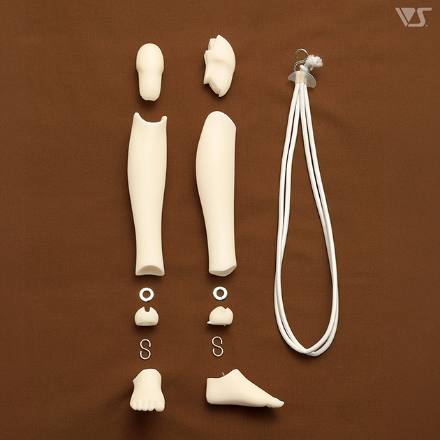 SD共通/SD13女の子用レッグパーツ SD-L-05(SD13タイプ・二重関節脚)セット(PSホワイト)