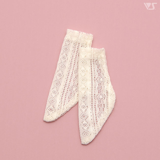 SD レースショートソックス（クリーム）