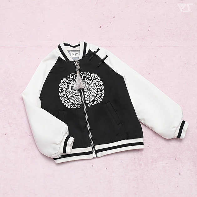 ビッグシルエットスカジャン（黒・煌翼）